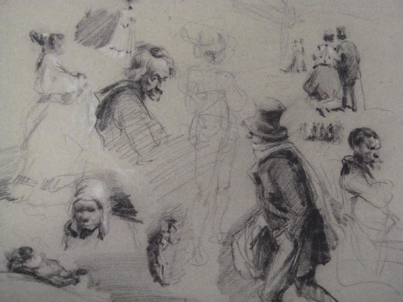 Différents croquis, Henry Monnier, 19e siècle