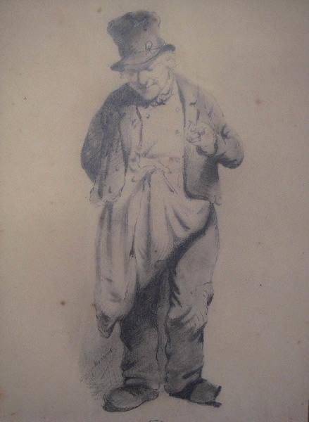 Homme au cigare, Henry Monnier, 19e siècle