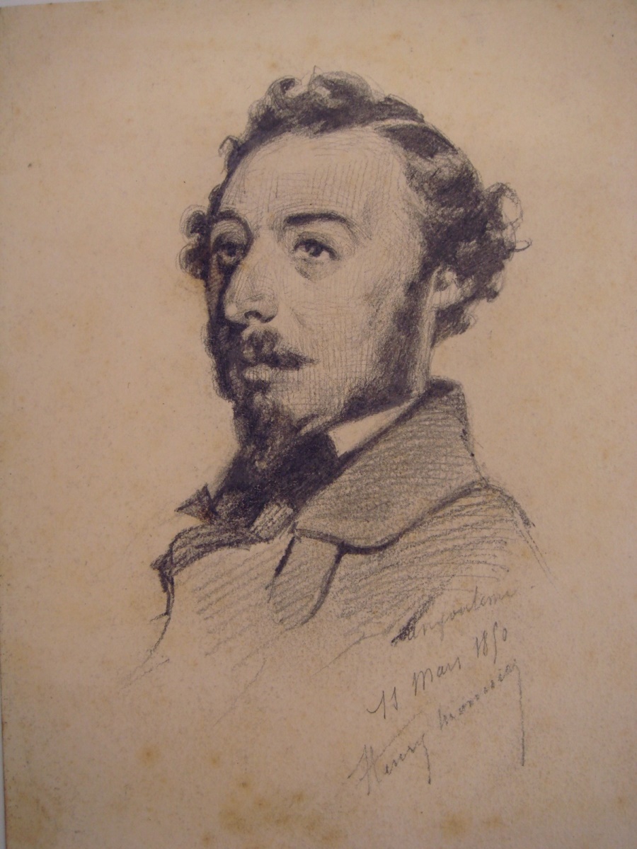 Portrait d'homme, Henry Monnier, 1850