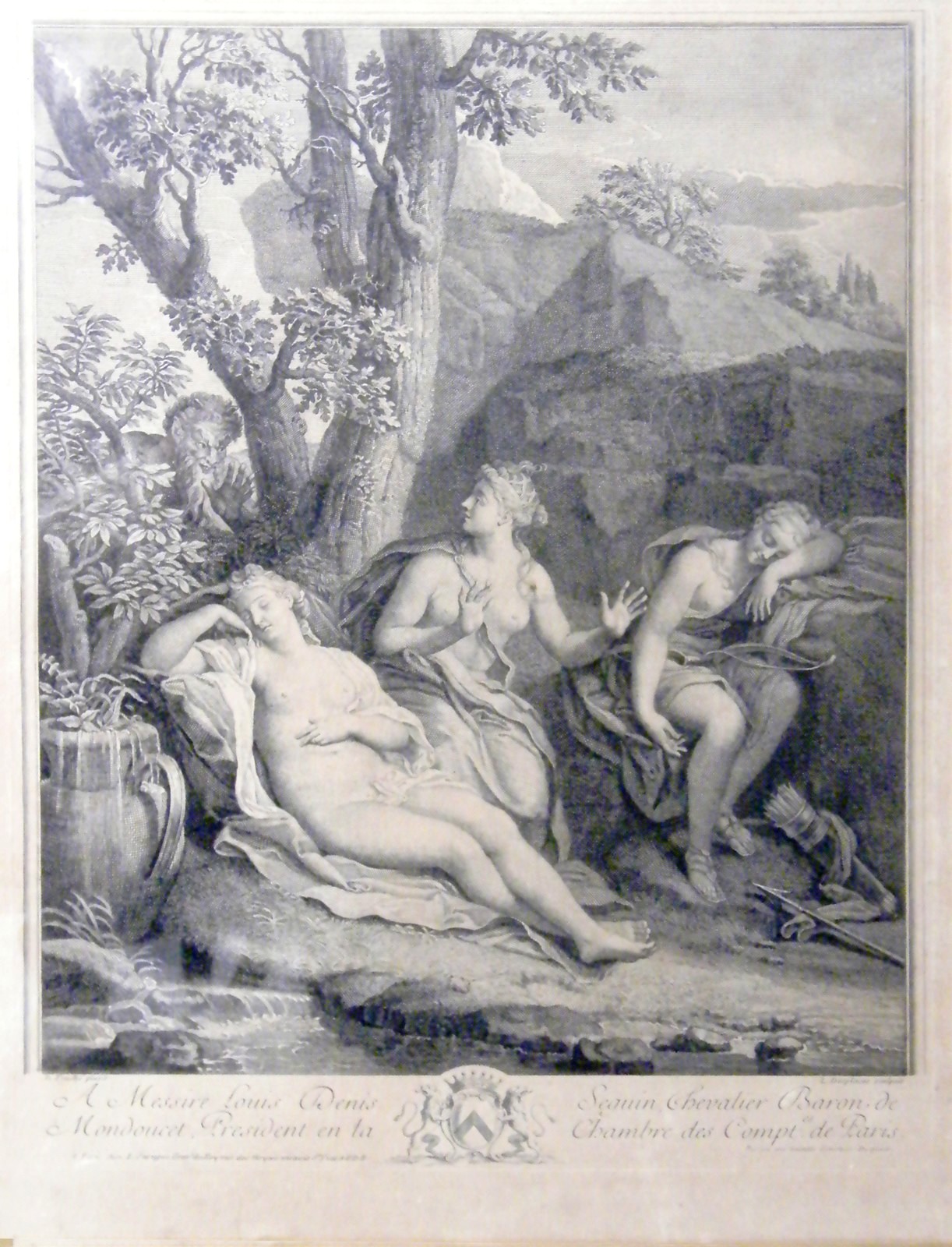Faune et femmes endormies, Nicolas Fouche, 1733,1739