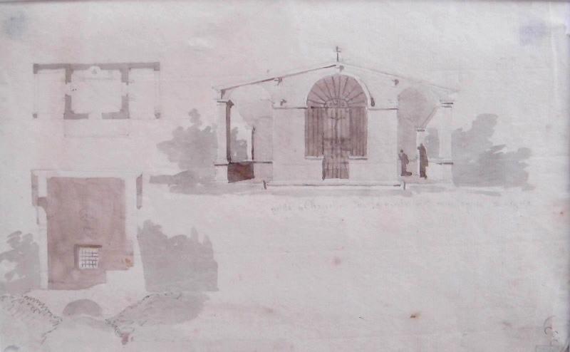 Petite chapelle sur la route des montages, Reggio, Auguste Constantin, 1808