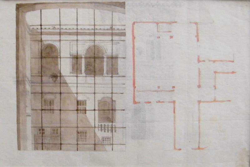 Vue de la cour de la maison Estofi, Modène (Vue de la cour de la maison Estofi du bureau du quartier maître, Modène)_0