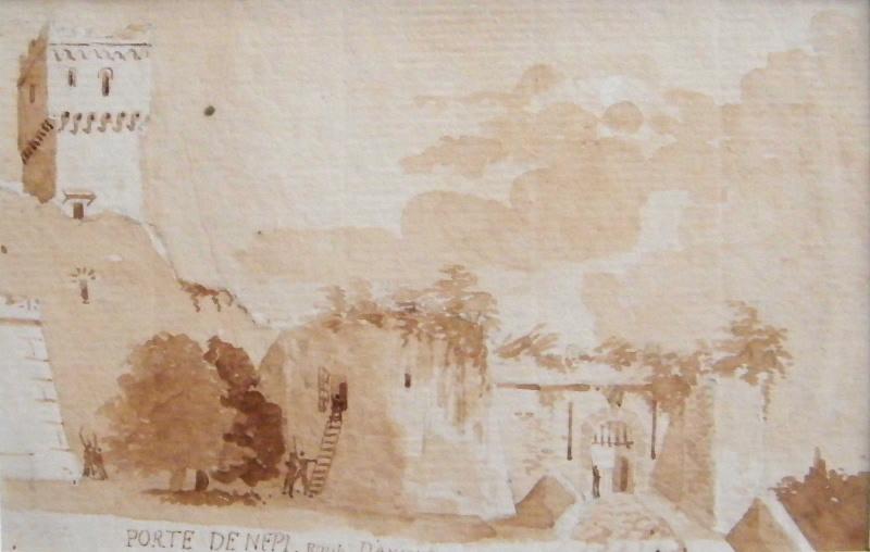 Porte de Népi, route d'Ancône, Auguste Constantin, 1808