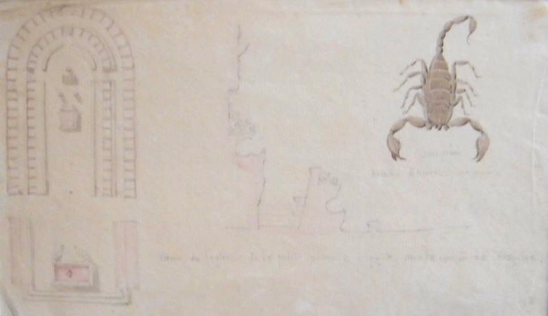 Plan du choeur de l'église de la petite place à Reggio et coupe du chapitre_0