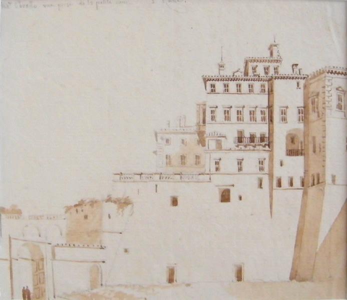 Monte Cavallo, Rome, Auguste Constantin, 1808