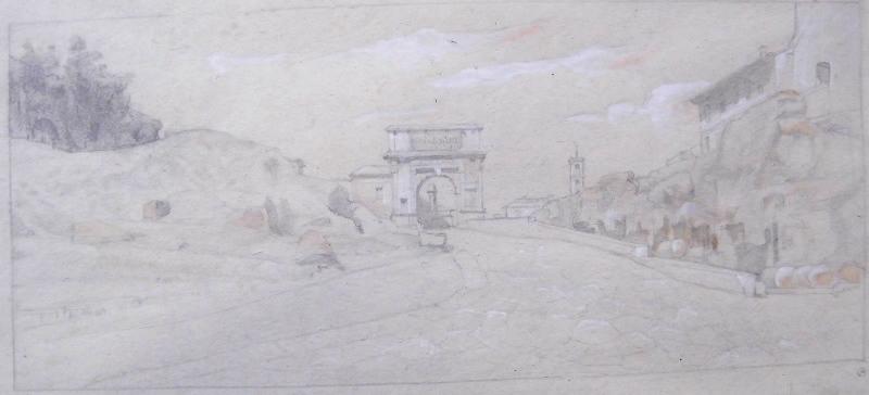 L'Arc de Titus à Rome, Paul Baudry, 1851