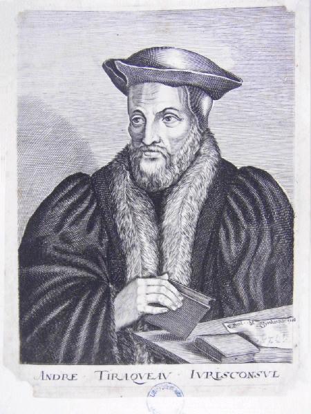 Portrait d'André Tiraqueau, Jurisconsul, Edme de Boulonois, 17e siècle