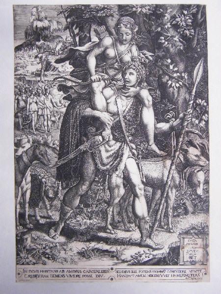Le chasseur Orion portant sur ses épaules Diane déesse des forêts_1