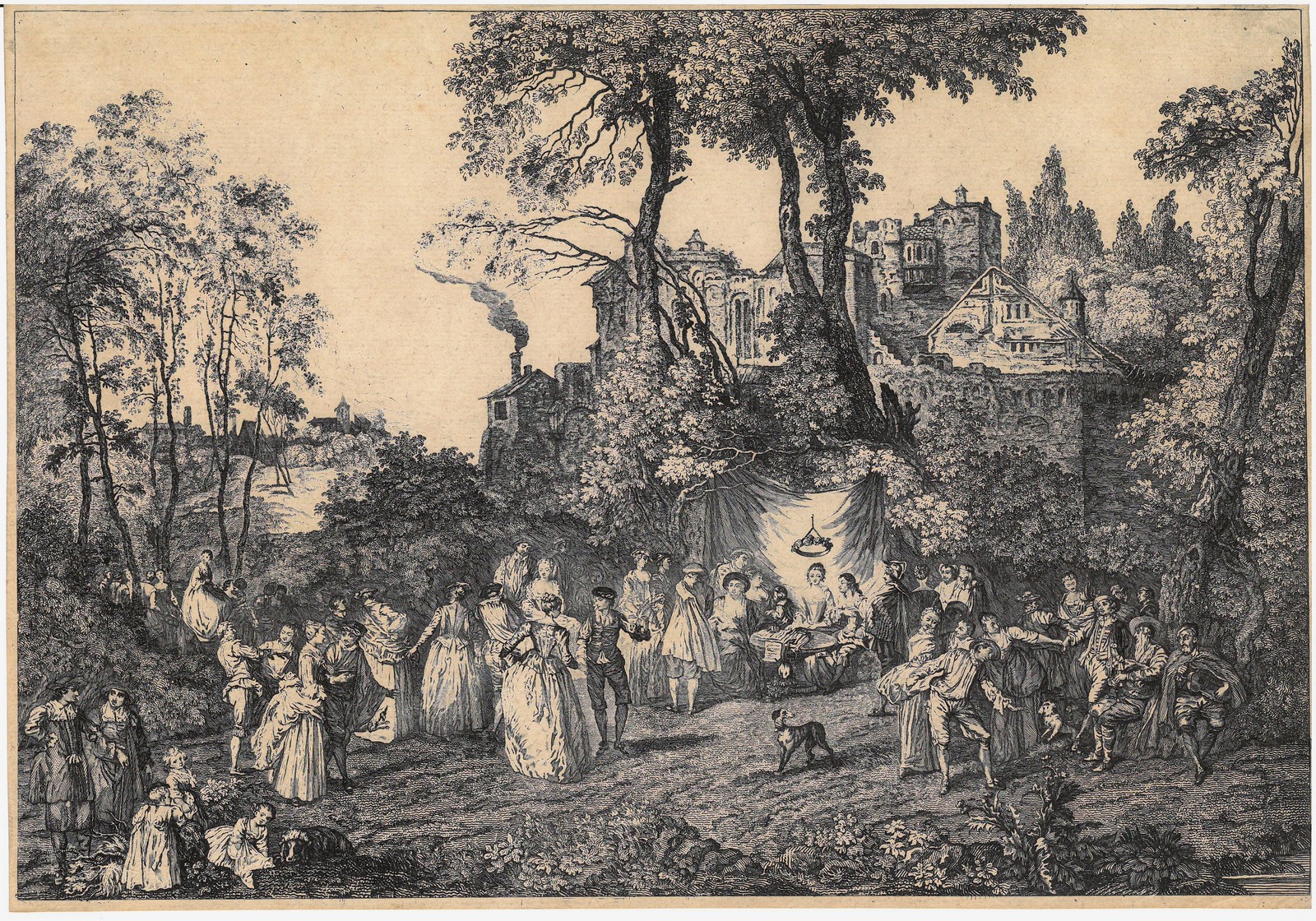 Le contrat de mariage, Antoine Watteau, 18e siècle