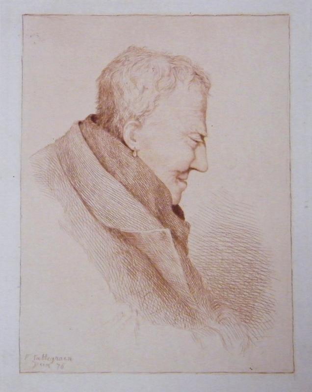 Portrait de profil d'homme à la boucle d'oreille, Francis Tattegrain, 1876