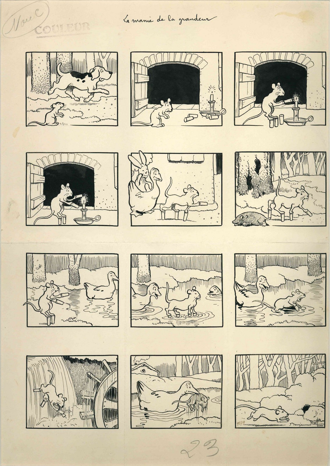 La Manie de la grandeur, Benjamin Rabier, 1er quart 20e siècle