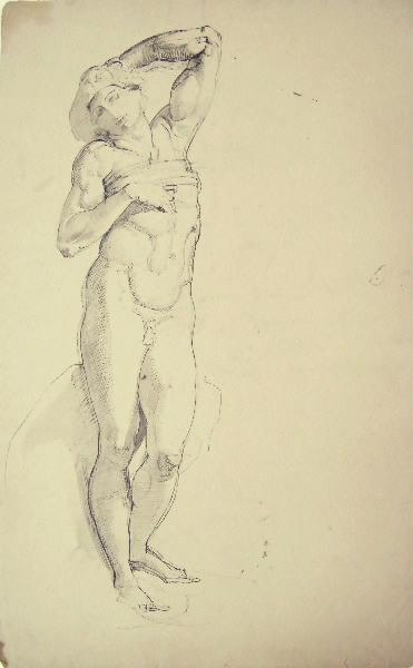 Esclave mourant (Ensemble de 183 études), Paul Baudry, 2e moitié 19e siècle