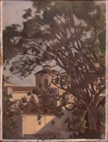 Chevet de l'église d'Ariccia, Paul Baudry, 19e siècle