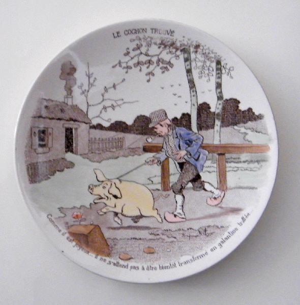 Le cochon trouvé (n°02) : Comme il est joyeux..., Benjamin Rabier, 4e quart 19e siècle, 1ère moitié 20e siècle