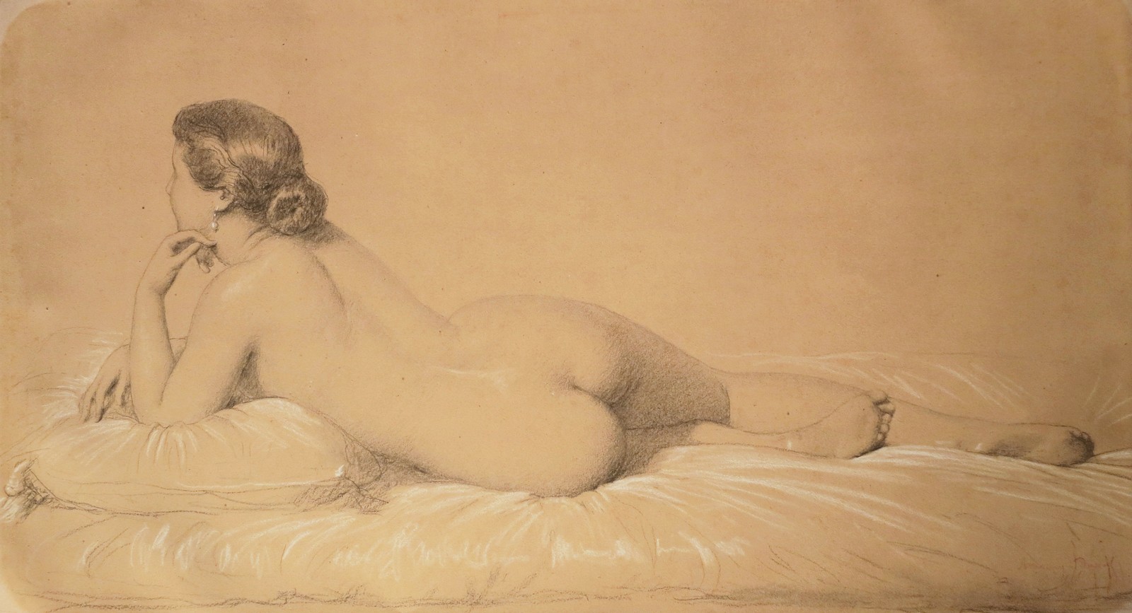 Nu allongé, Eugène Emmanuel Pineu-Duval, 1866