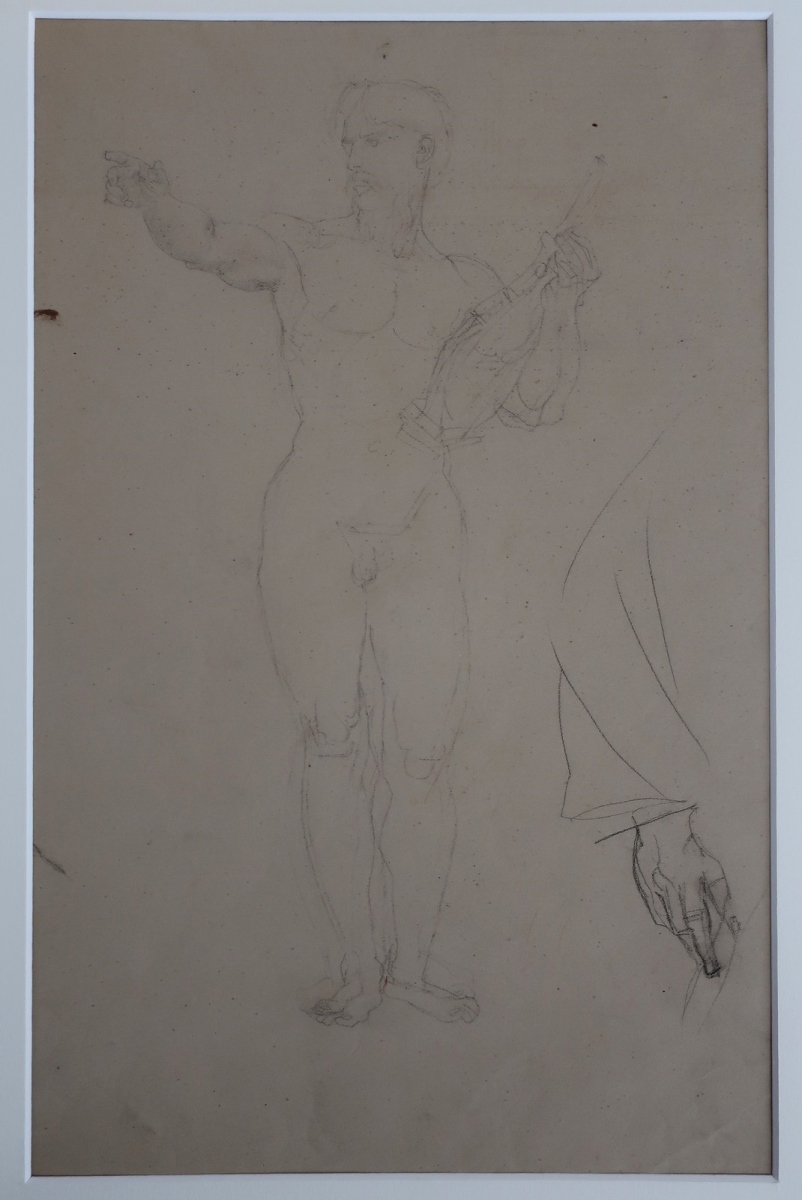 Etude pour Hésiode, Paul Baudry, 1861 Date de début d'exécution,1865 Date de fin d'exécution