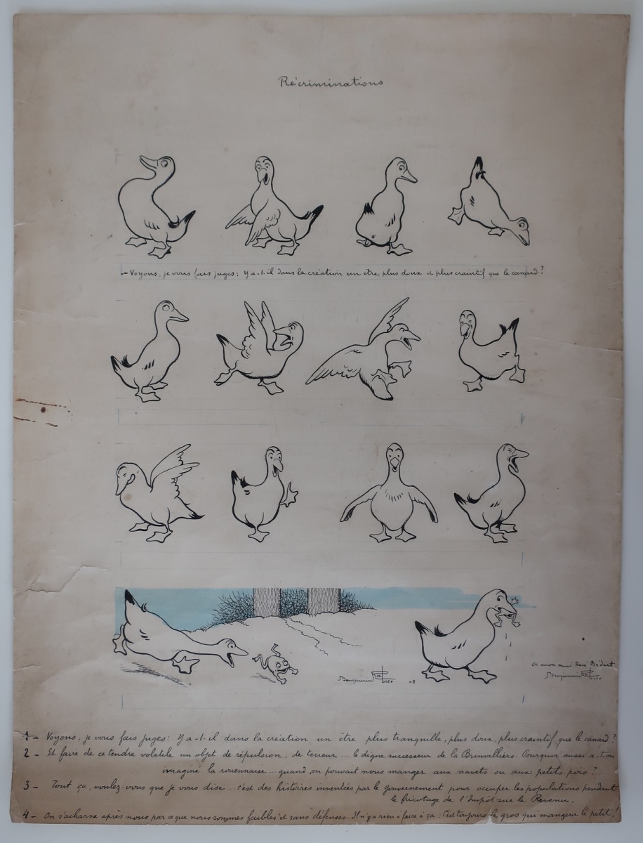 Récriminations, Benjamin Rabier, 1er quart 20e siècle
