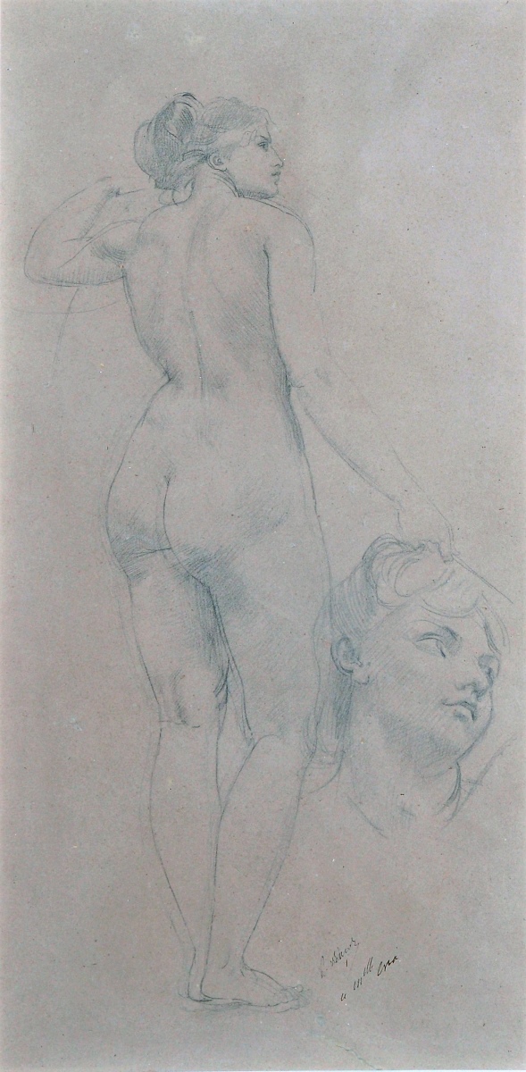 Etude de muse, Paul Baudry, 1860,1865