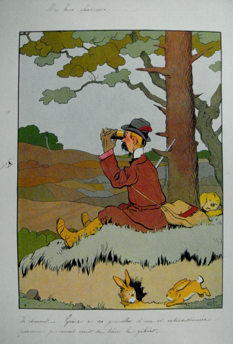 Mes bons chasseurs, Benjamin Rabier, 2e moitié 19e siècle, 1ère moitié 20e siècle