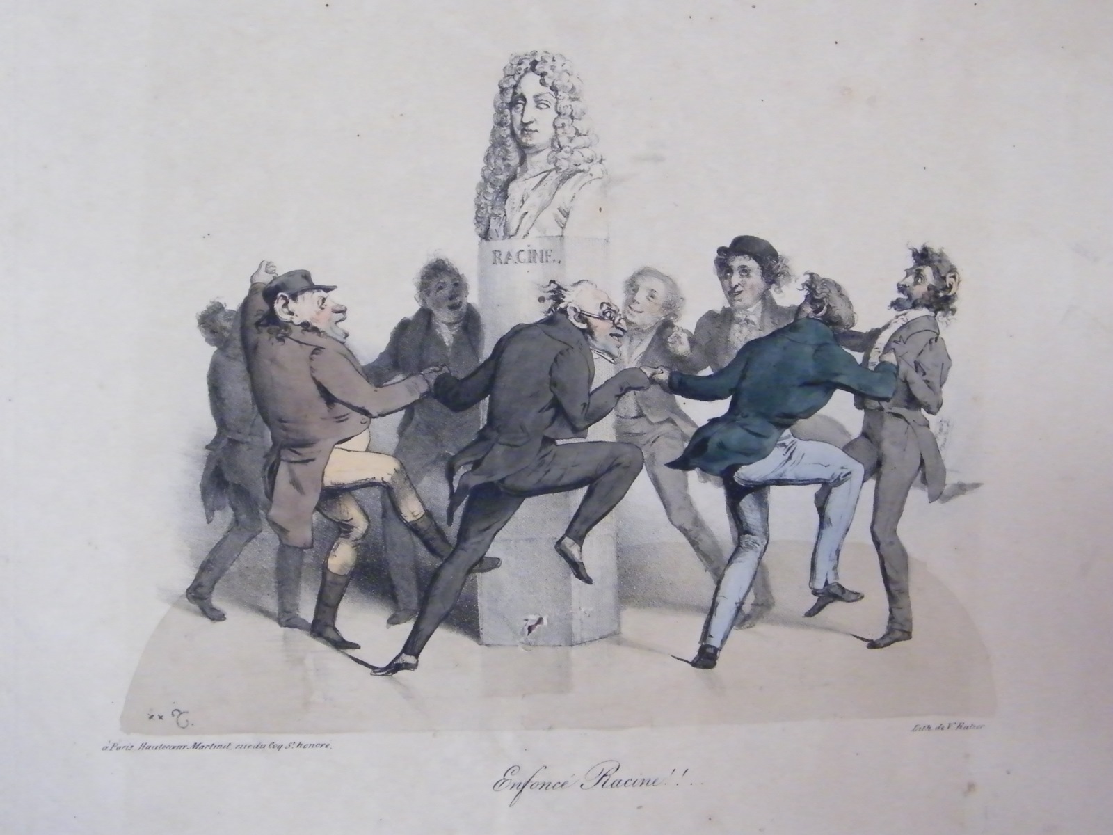 Enfoncé Racine!!.., Charles Joseph Travies De Villers, 1829