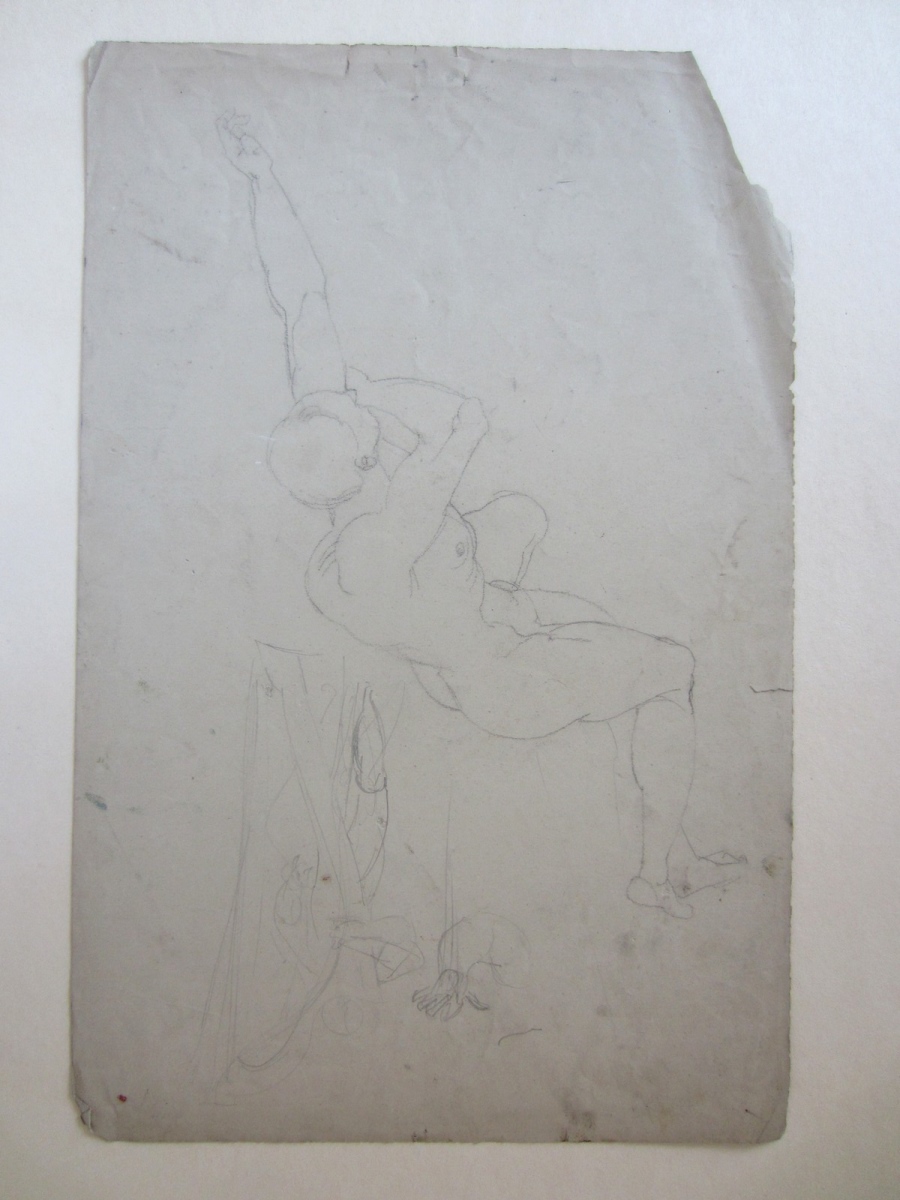 Etude pour l'Amour et Psyché, Paul Baudry, 1880 Vers