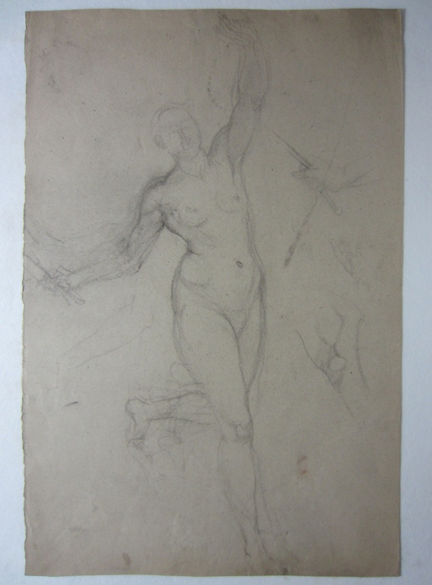 Etude de Ménade, Paul Baudry, 1861 Date de début d'exécution,1865 Date de fin d'exécution