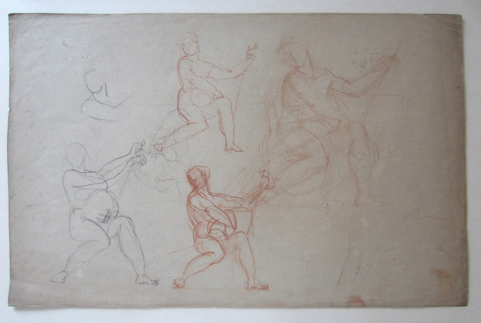 Etude pour l'allégorie de Rome, Paul Baudry, 1861 Date de fin d'exécution