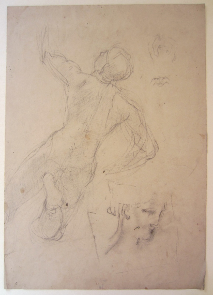 Etude probable pour Mercure, Paul Baudry, 1861,1865