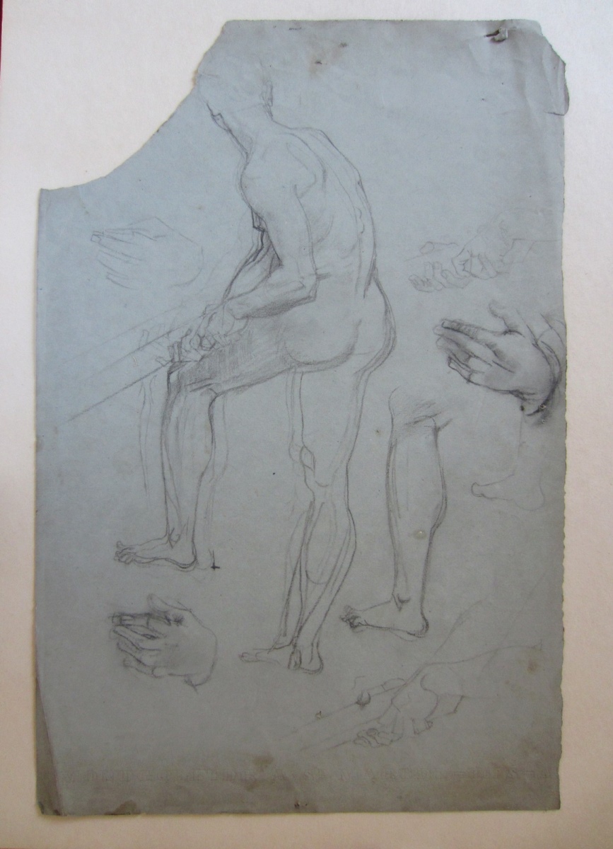 Nu masculin vu de dos, Paul Baudry, 1861,1865