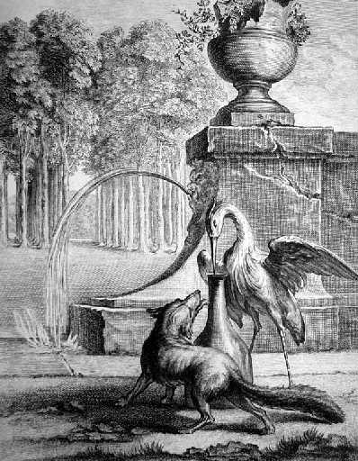 Le Renard et la Cigogne, I, 18 (2e planche)_0