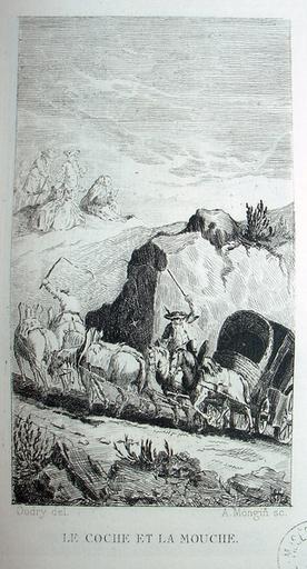 Le coche et la mouche, VII, 9_0