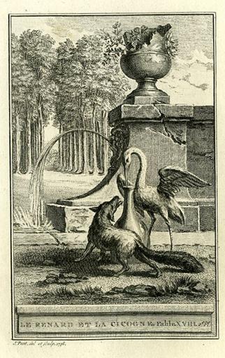 Le Renard et la Cigogne, I, 18 (2e planche)_0