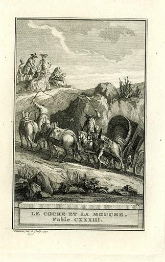 Le coche et la mouche, VII, 9_0