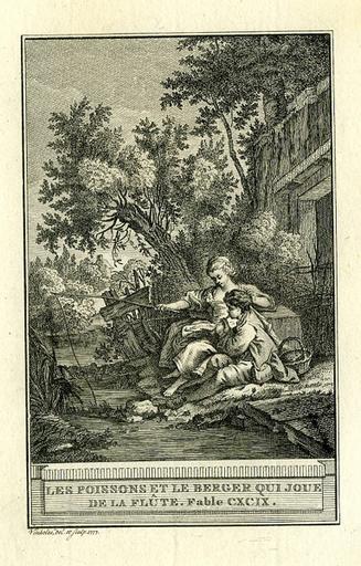 Les poissons et le berger qui joue de la flûte, X,10_0