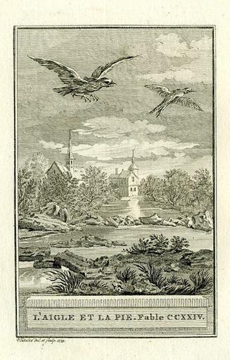 L'aigle et la pie, XII, 11 (2e planche)_0