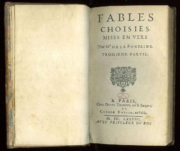 Fables choisies mises en vers par M. de La Fontaine (Tome 1 à 5)_0