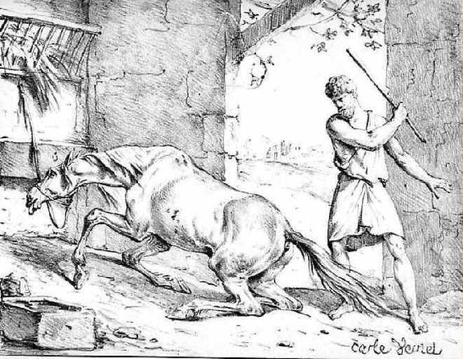 Le Cheval s'étant voulu venger du Cerf, IV, 13_0