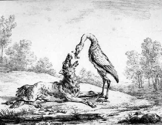 Le Loup et la Cigogne, III, 9_0