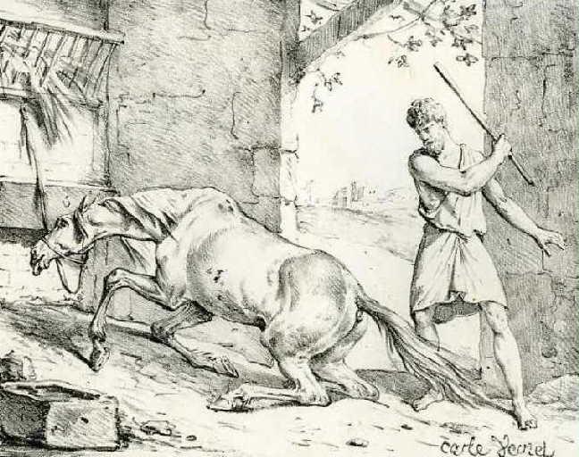 Le Cheval s'étant voulu venger du Cerf, IV, 13_0