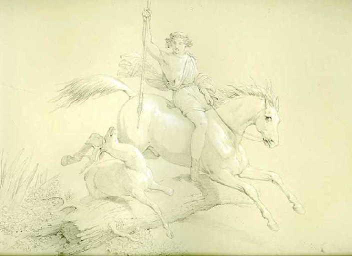 Le Cheval s'étant voulu venger du Cerf, IV, 13_0