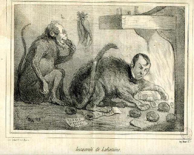 Croquis du Jour ; Le Singe et le Chat, IX, 17_1