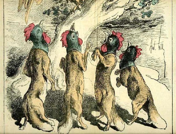 L'Aigle et les Coqs_2