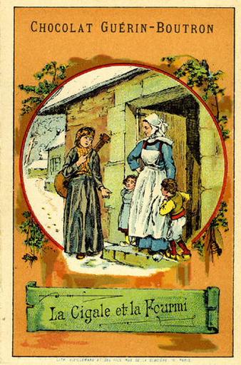 La Cigale et la Fourmi, I, 1 (Le texte de la fable est reproduit au revers)_0