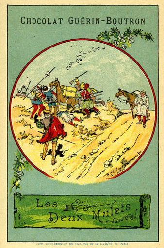 Les deux Mulets, I, 4 (Le texte de la fable est reproduit au revers)_0