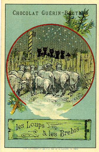 Les Loups et les Brebis, III, 13 (Le texte de la fable est reproduit au revers)_0