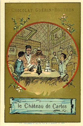Le Château de Cartes (Le texte de la fable est reproduit au revers)_0
