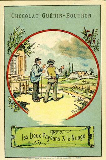 Les Deux Paysans et le Nuage (Le texte de la fable est reproduit au revers)_0
