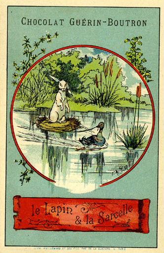 Le Lapin et la Sarcelle (Le texte de la fable est reproduit au revers)_0