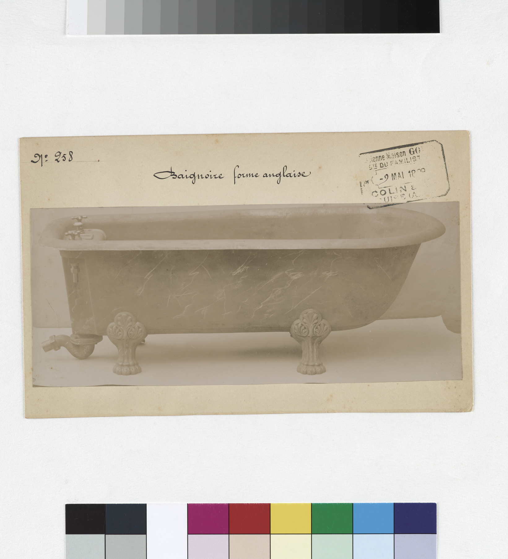 Modèle n°258 : baignoire de forme anglaise_0