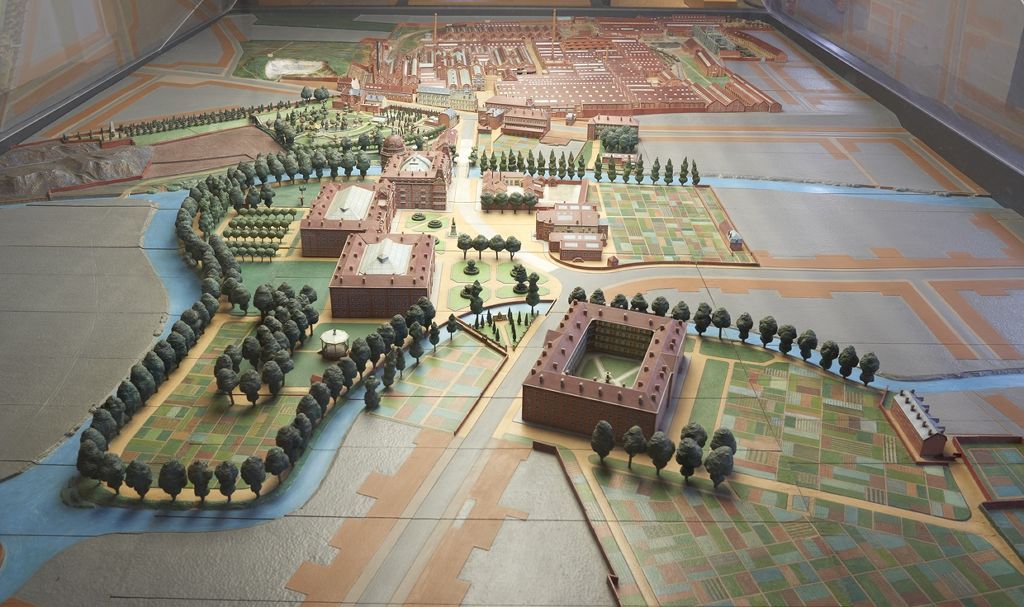 Plan-relief des propriétés de l'Association du Familistère de Guise en 1923_0